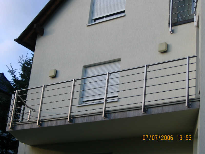 Balkongeländer, Erdgeschoss